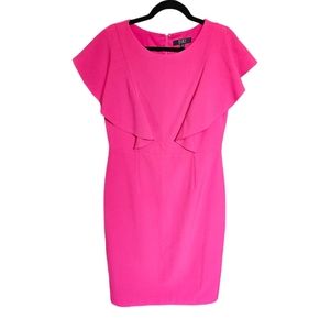 Alex Marie Pink Dress Ruffle Sleeves 10